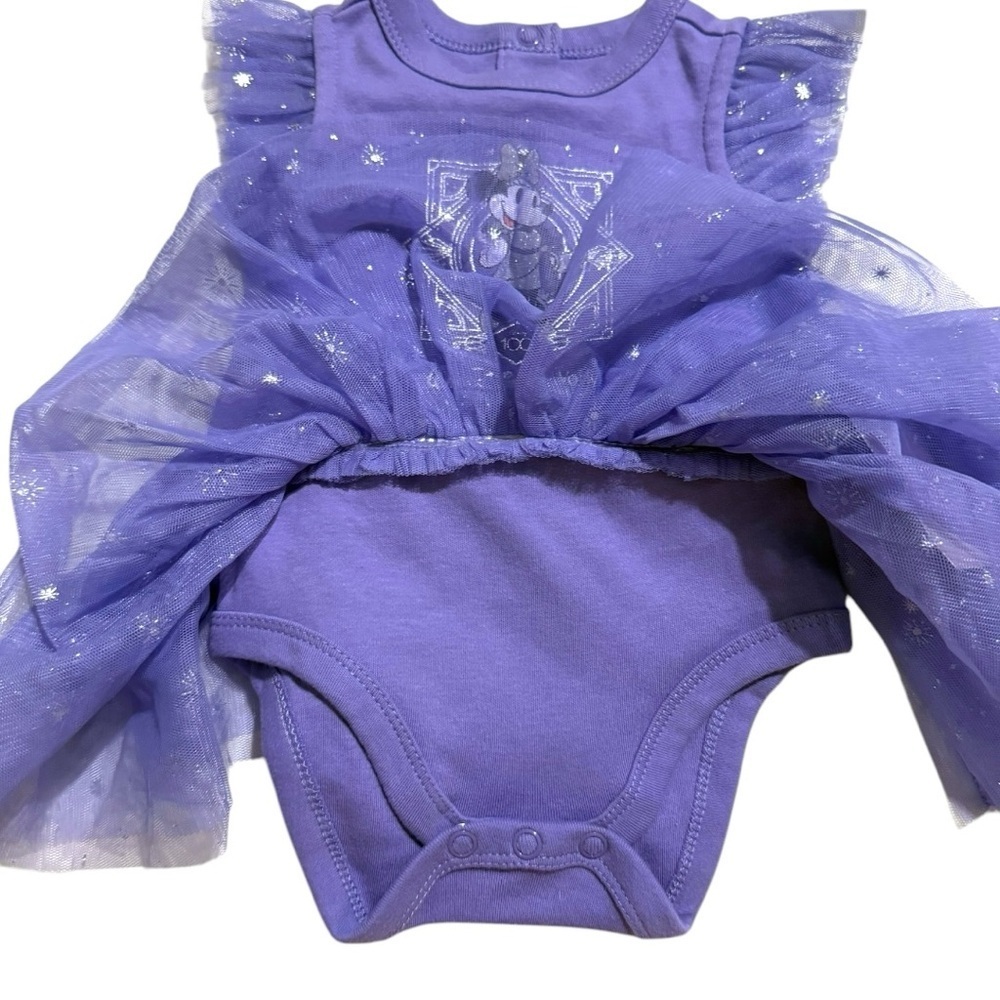 Disney 100 Minnie Mouse Purple Tutu Dress 3–6M – Walt Disney World Baby Bodysuit - Picture 5 of 6